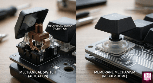 difference between mechanical keyboard and normal keyboard)