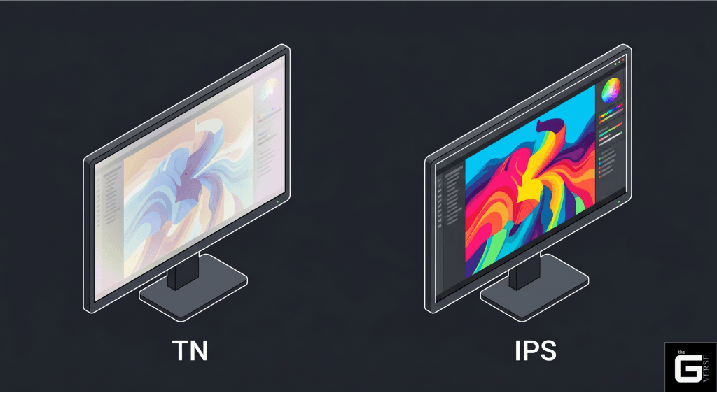 IPS vs TN panel viewing angle comparison