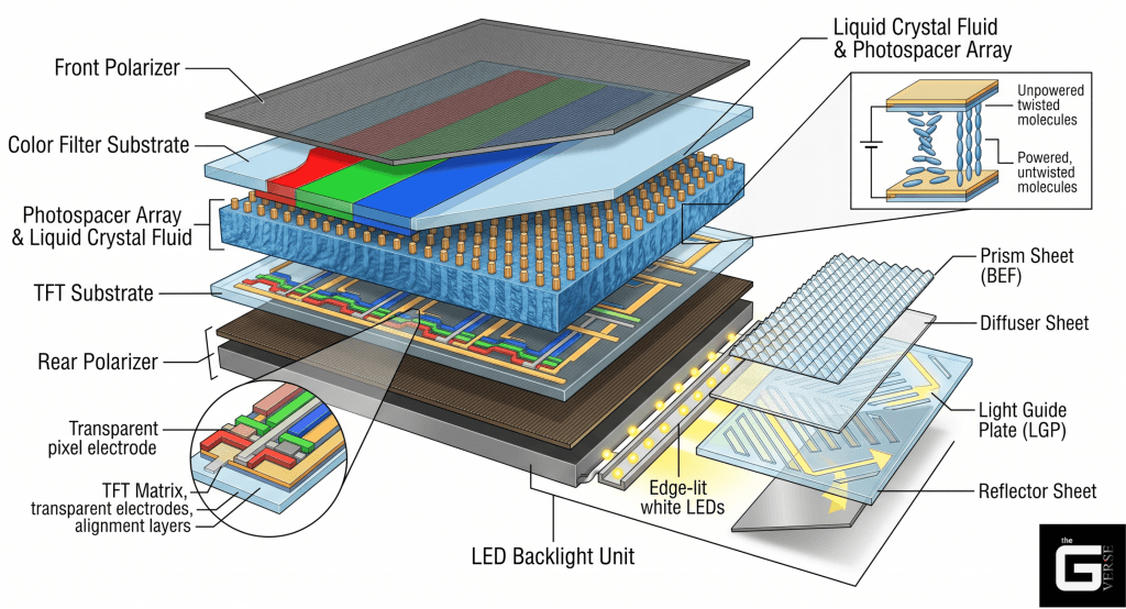 LCD Panel Layer Structure