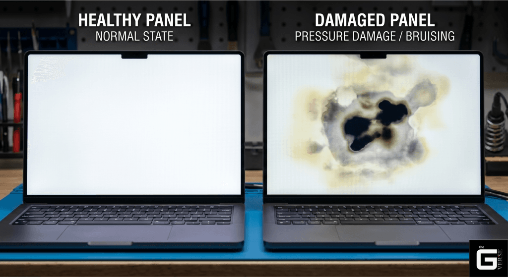 LCD Screen Pressure Damage