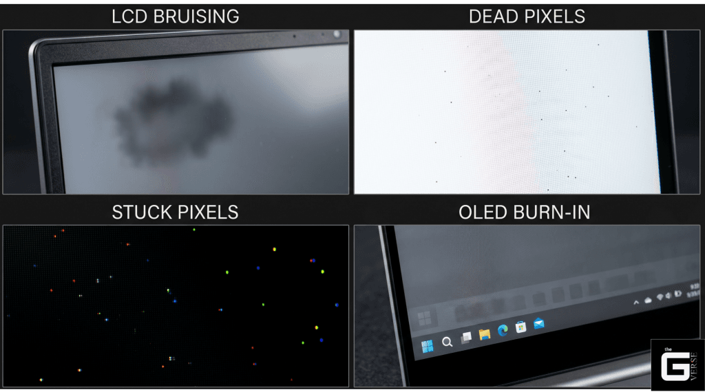 Screen Defect Types Compared