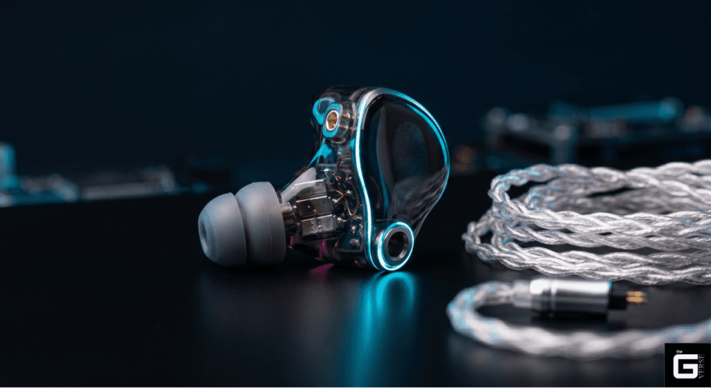 IEM shell detachable silver cable