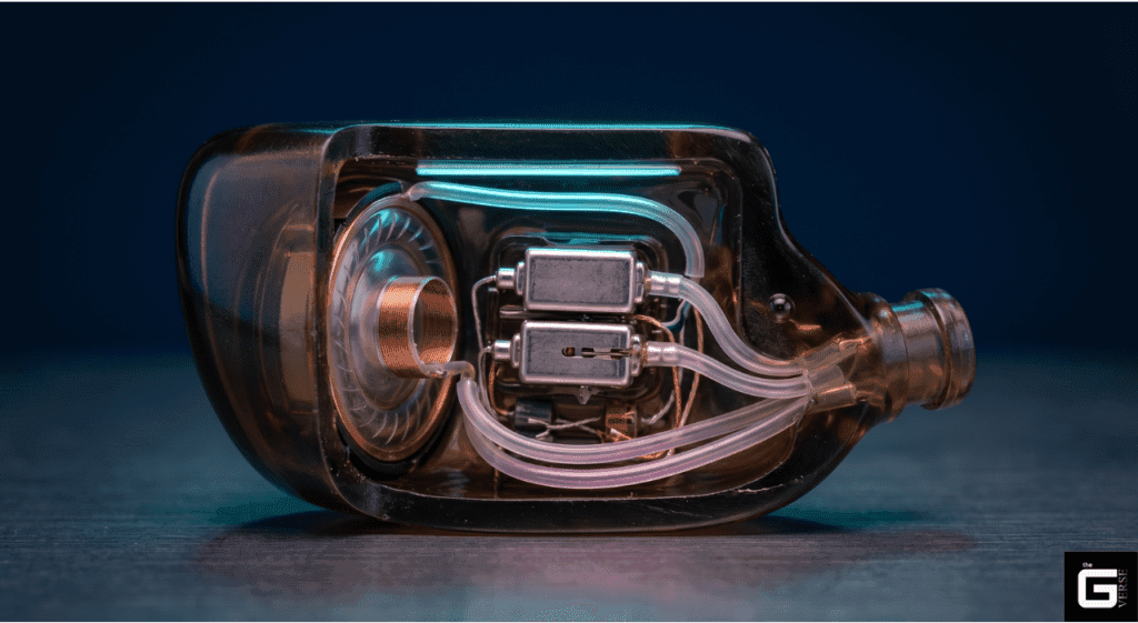 IEM hybrid driver crossover internals