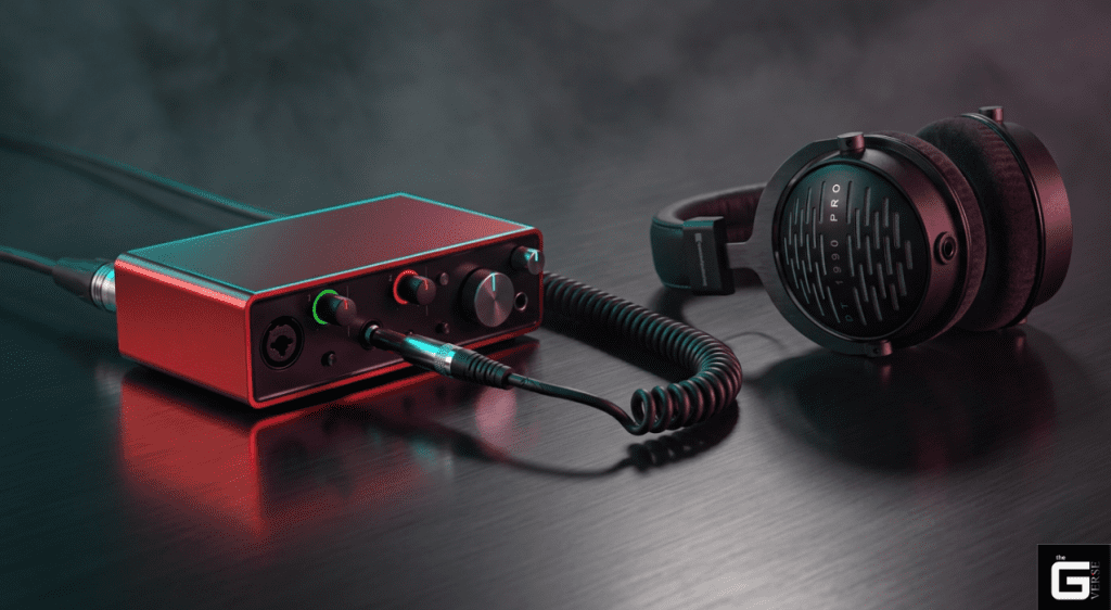 Headphones interface amplifier