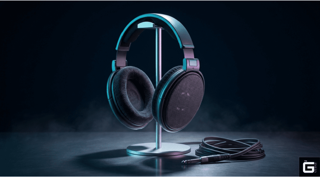 Reference headphones stand