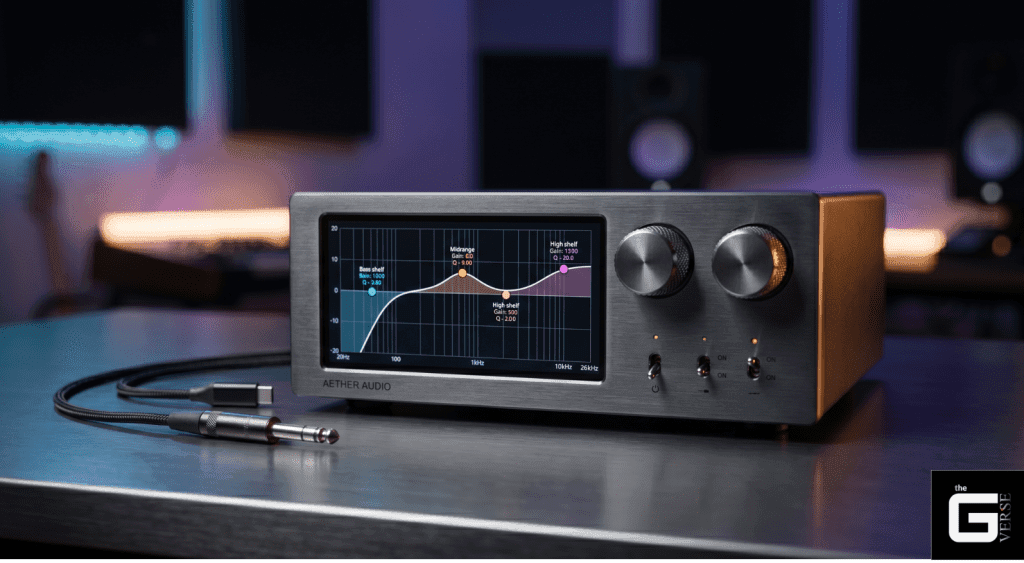 Parametric EQ interface with frequency graph