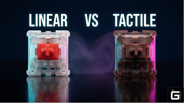 Cherry MX linear vs tactile mechanical keyboard switch comparison