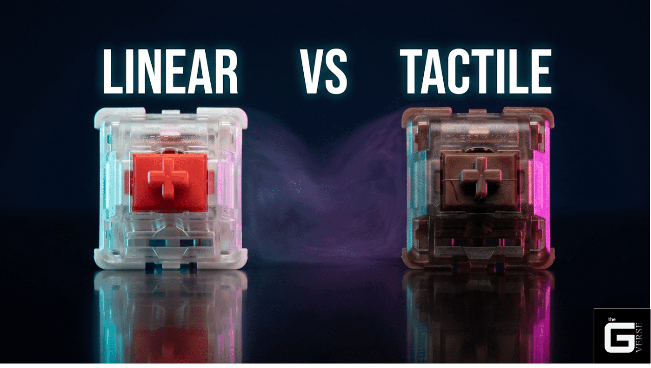 Cherry MX linear vs tactile mechanical keyboard switch comparison